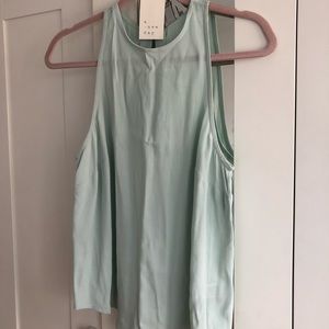 Flowy high neck blouse
